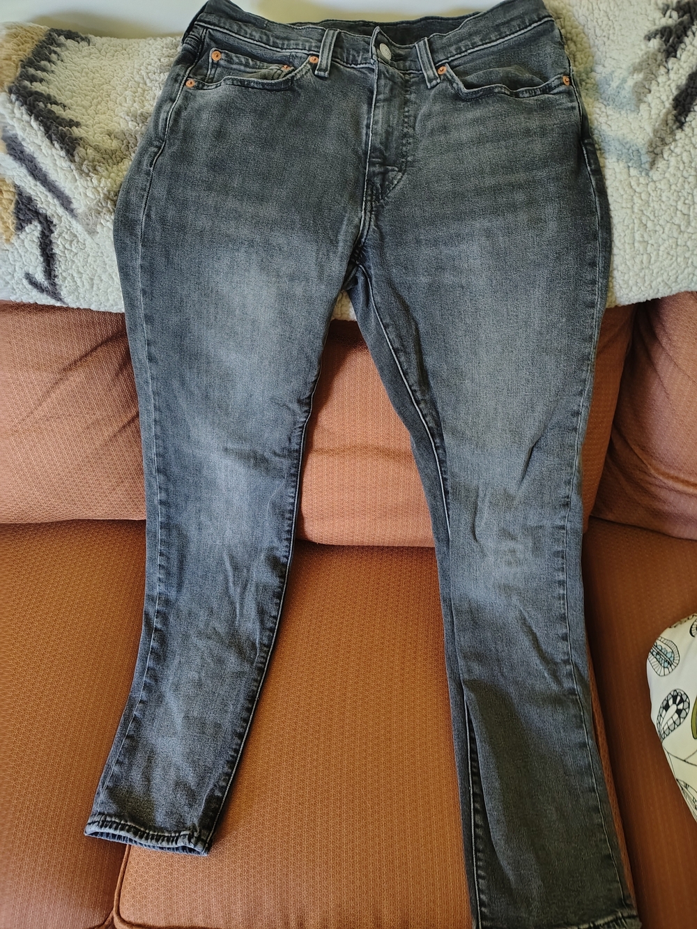Levi's Men's Slim Straight Jeans in Washed Black